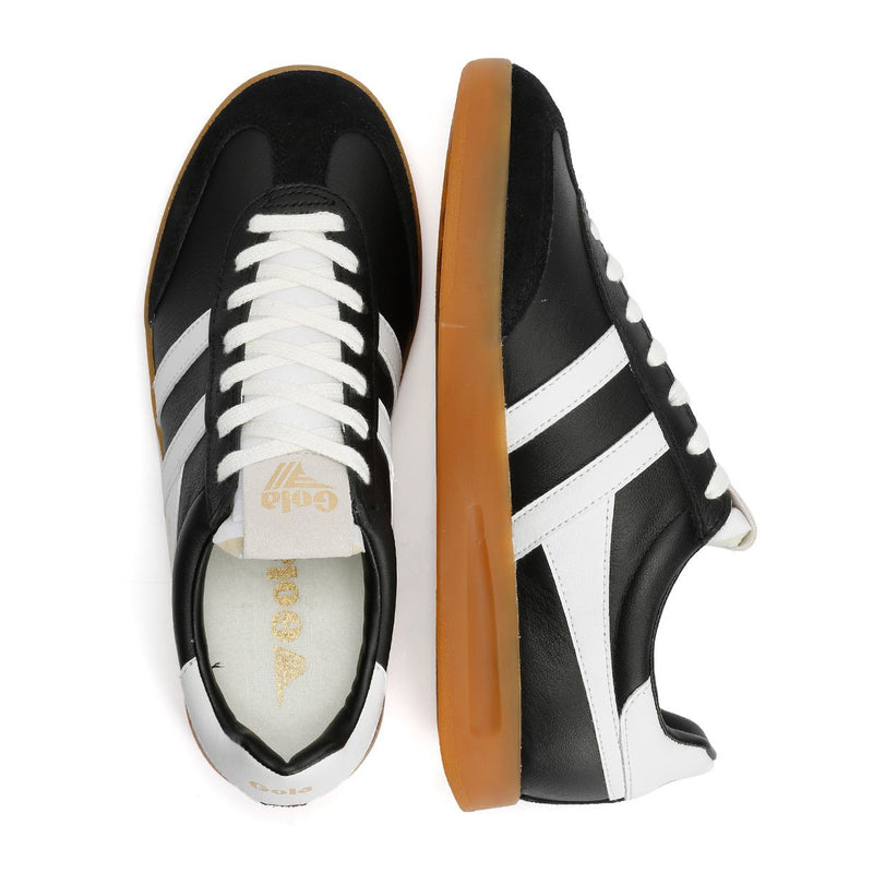 Gola Cyclone Leather Women's Black/White/Gum Trainers
