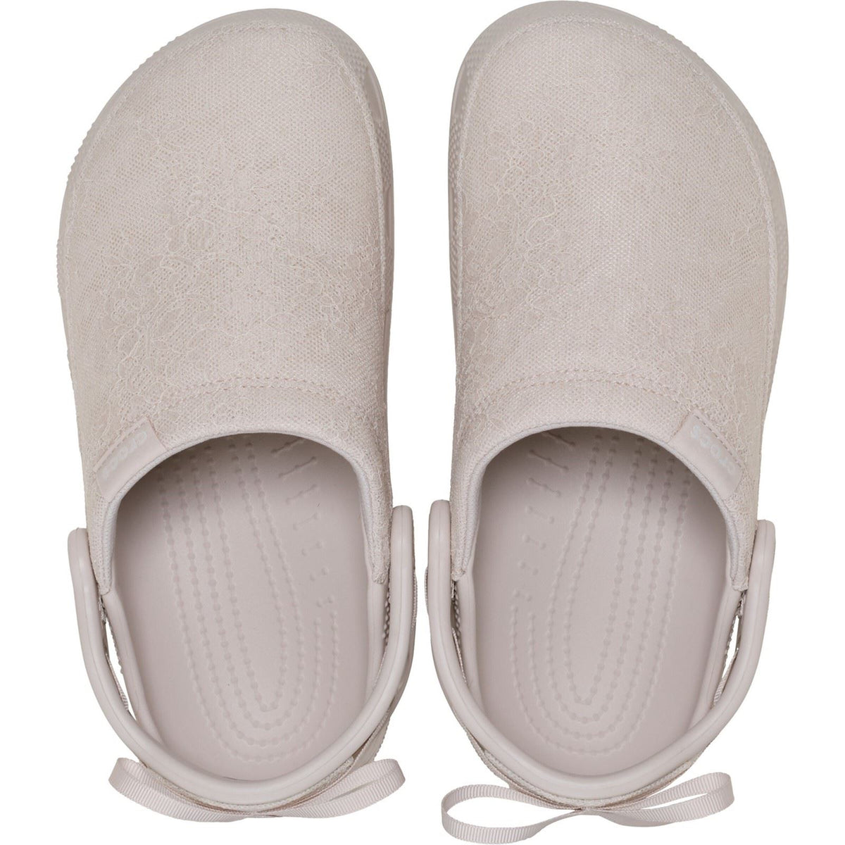 Crocs Crafted Lace Textile Blend Women's Cocoa Cream Clogs