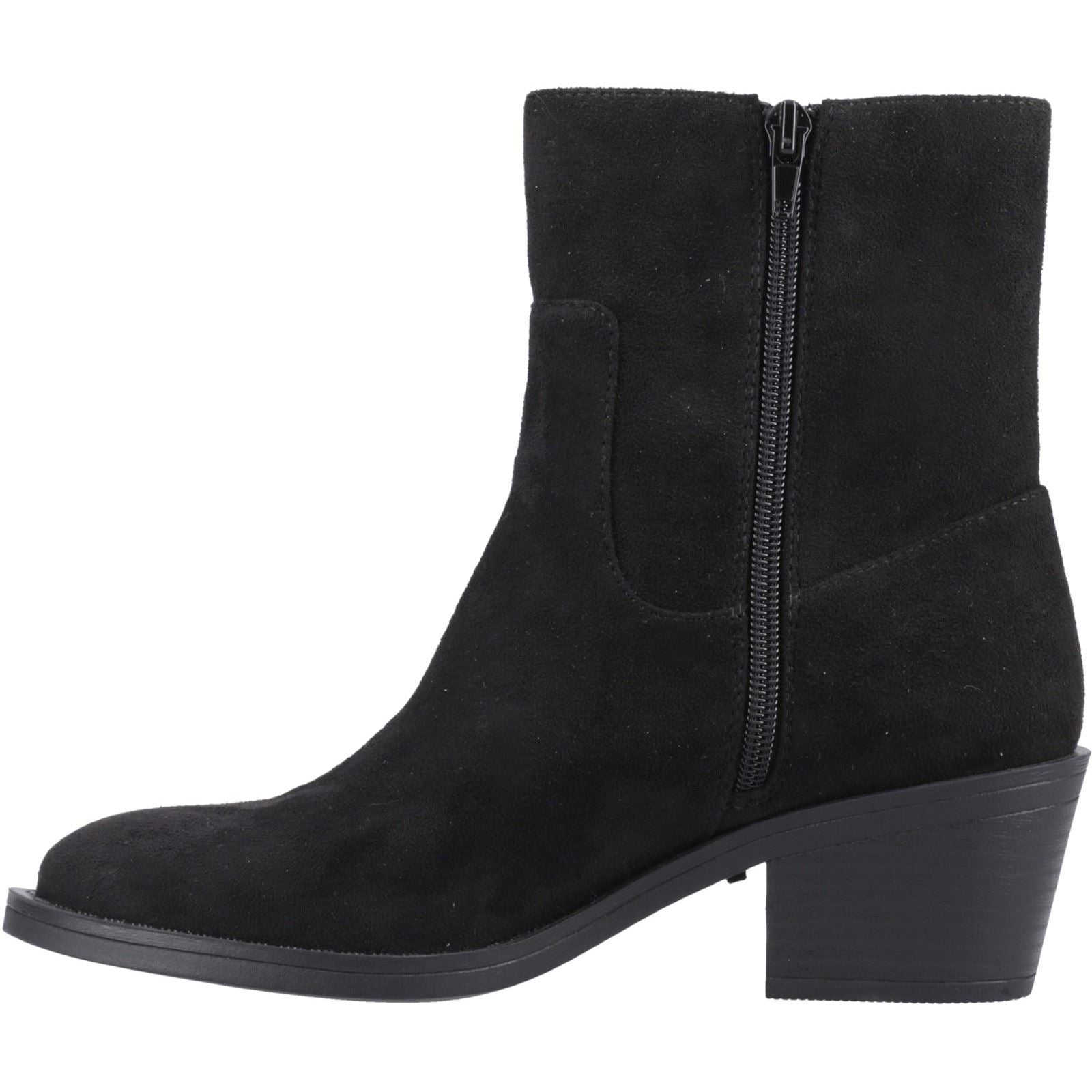 Rocket Dog Yankee Faux Suede Women's Black Heeled Ankle Boots