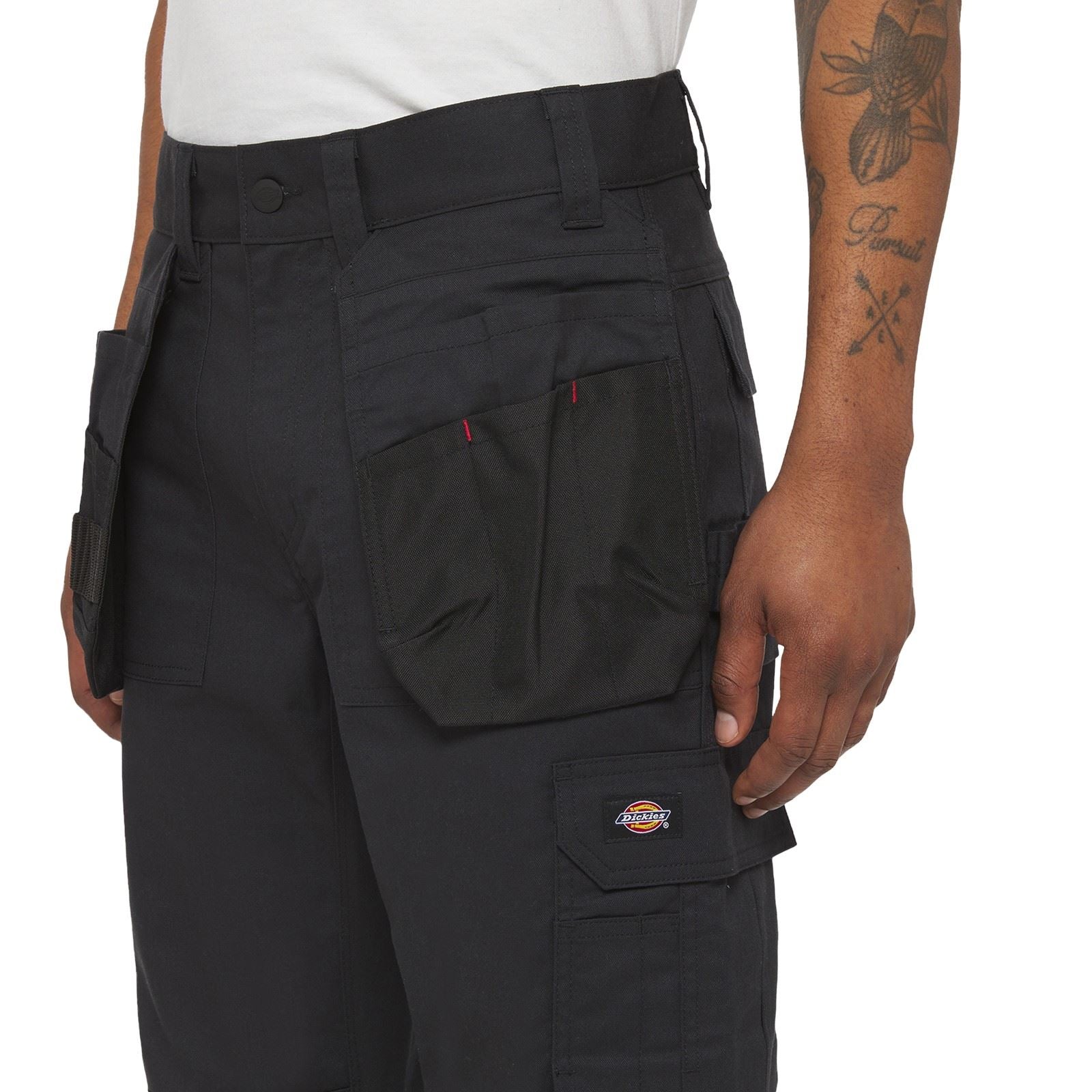 Dickies Multi Pocket Utility Synthetic Men's Black Work Trousers