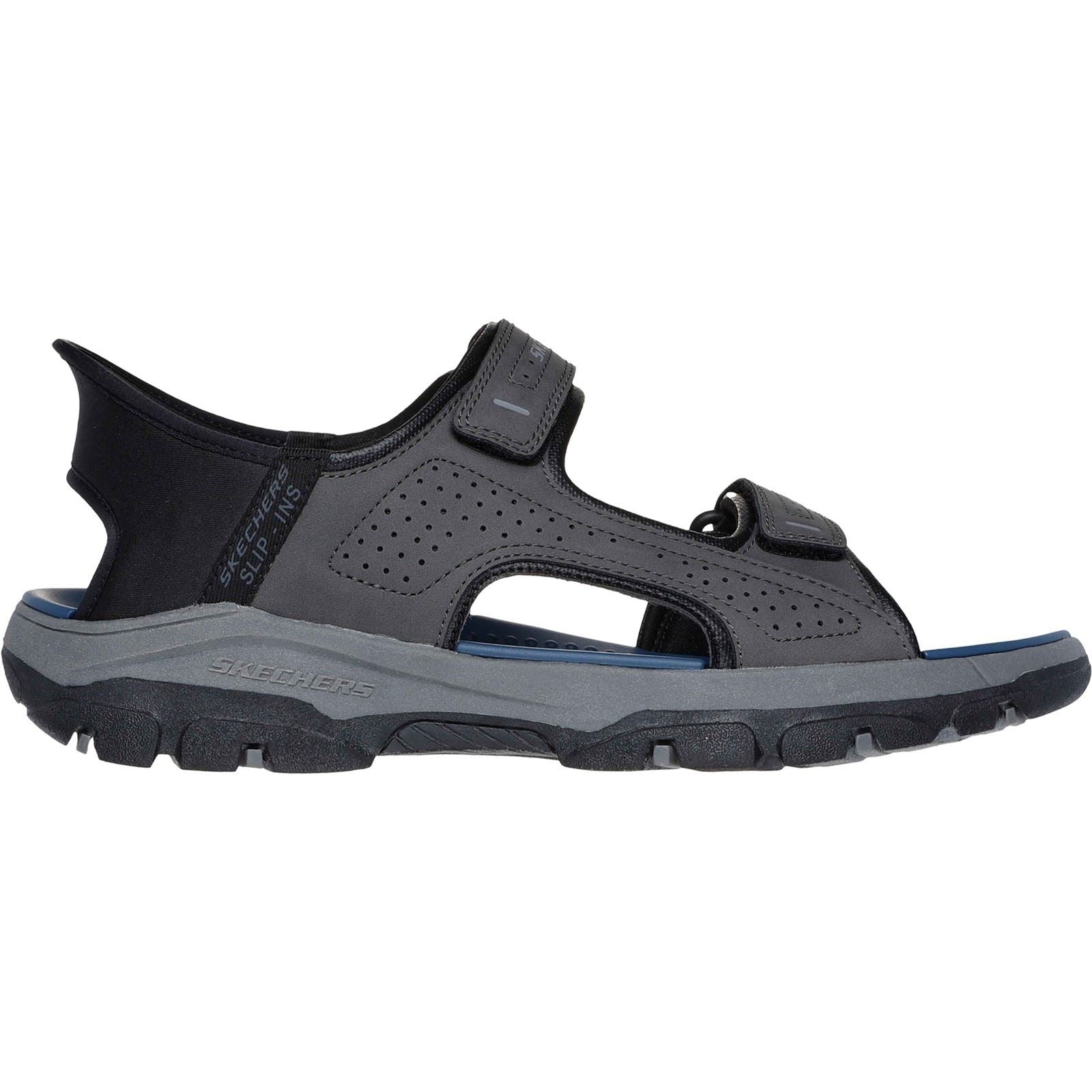 Skechers Tresmen - Reece Polyurethane Men's Charcoal Standard Sandals