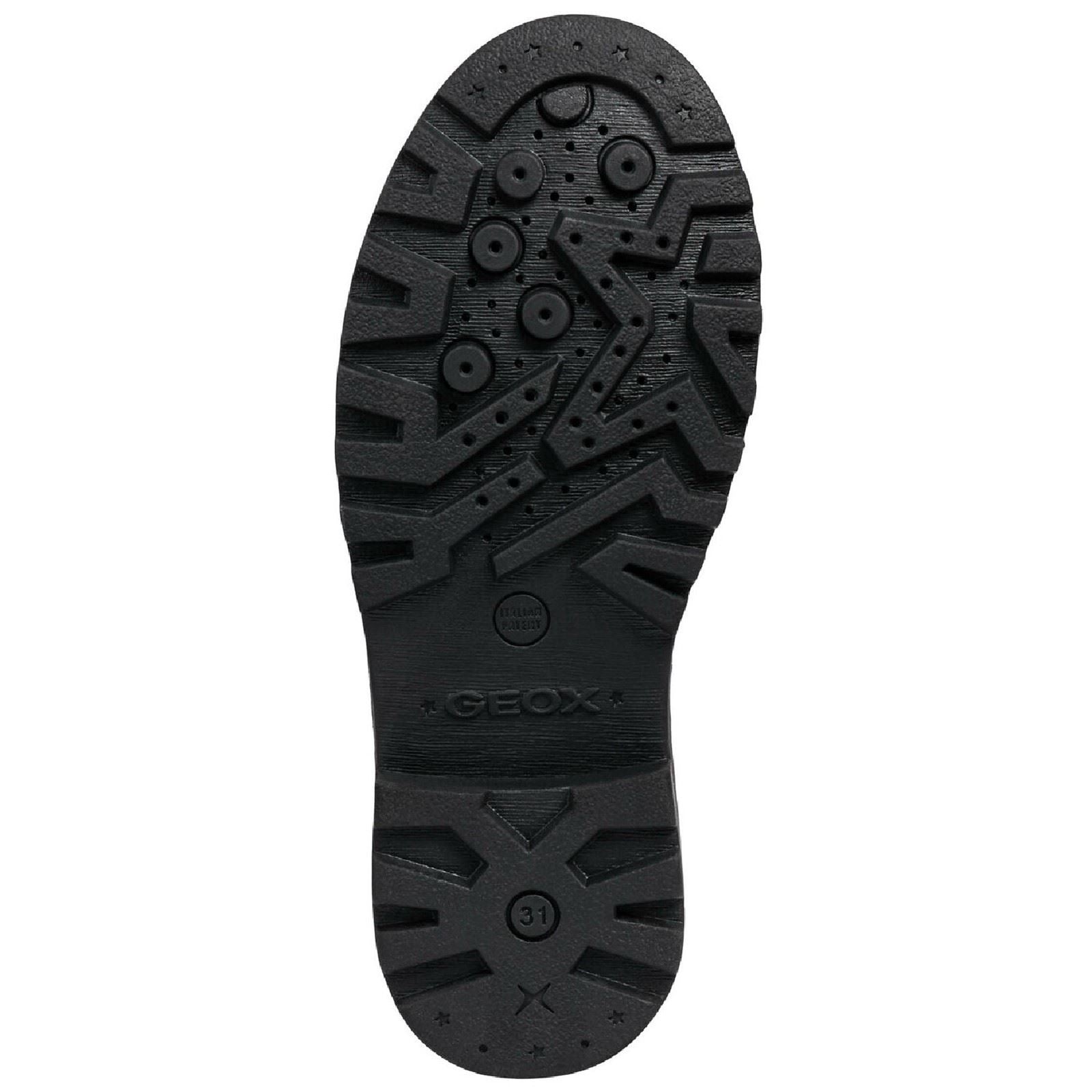 Geox J Casey G. E Leather Girl's Black Patent Shoes