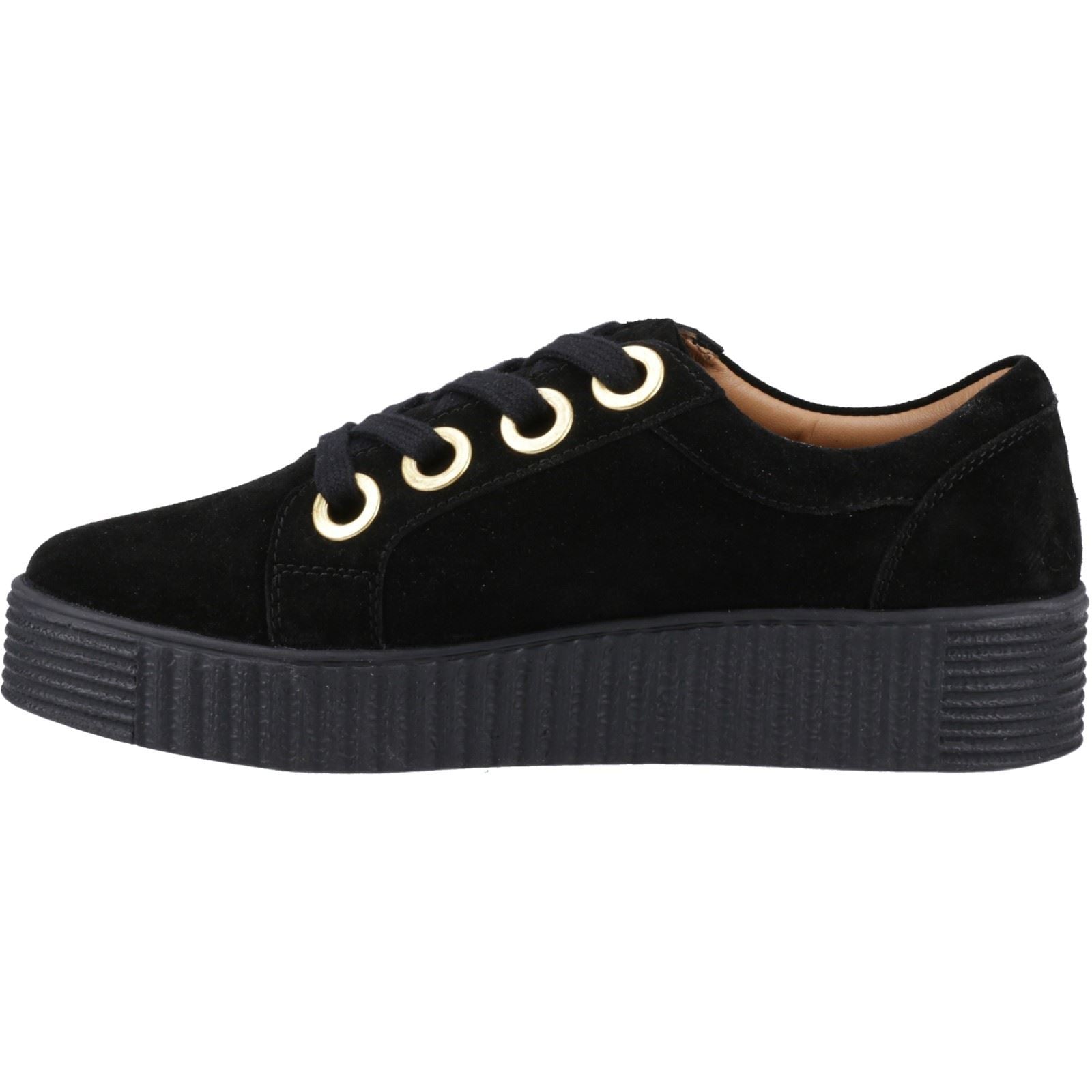 Hush Puppies Tamsin Suede Women's Black Trainers