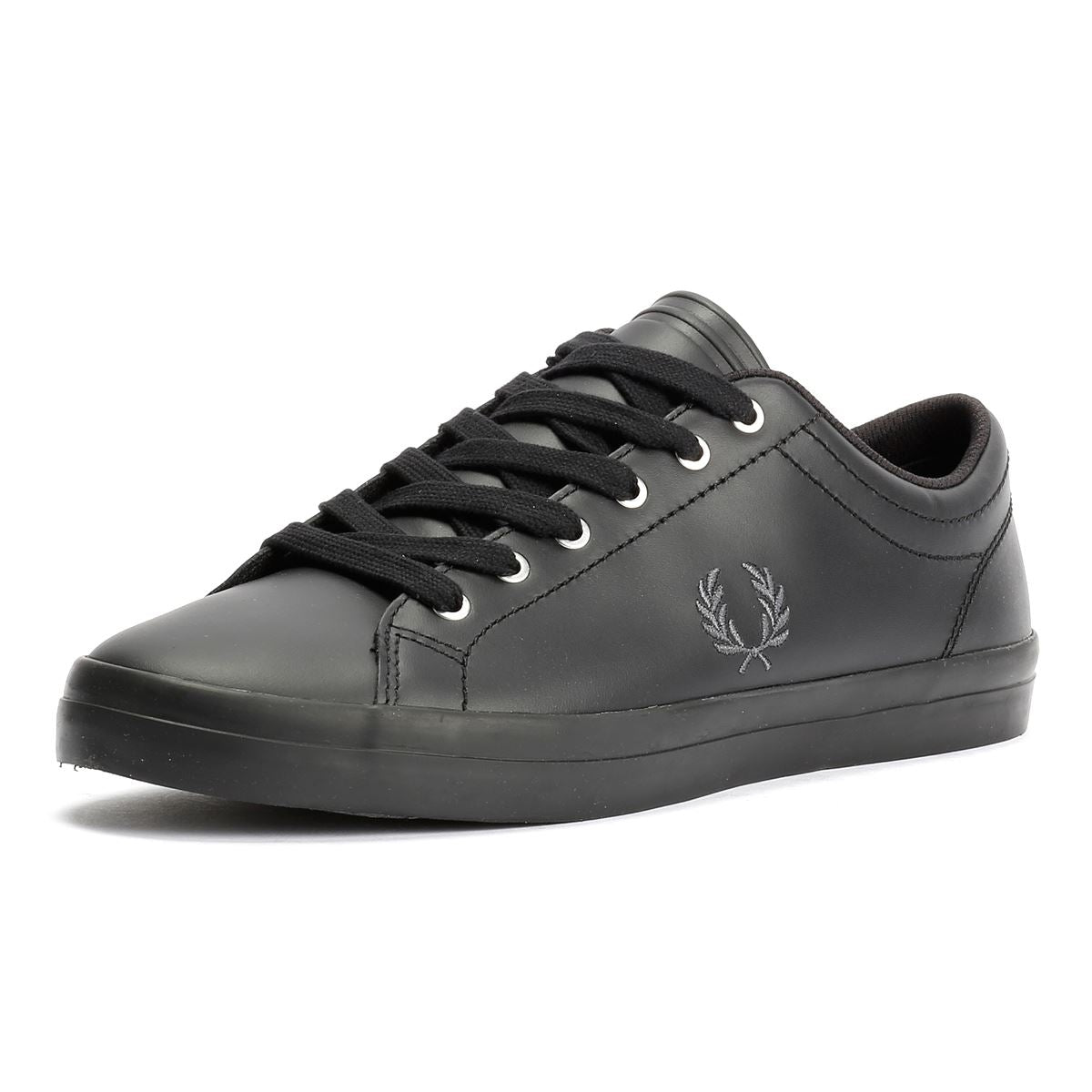 Fred Perry Baseline Leather Men's Black Trainers
