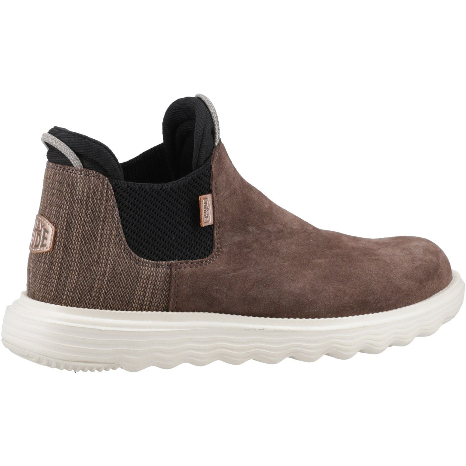 HEYDUDE Branson Leather Women's Coffee Boots
