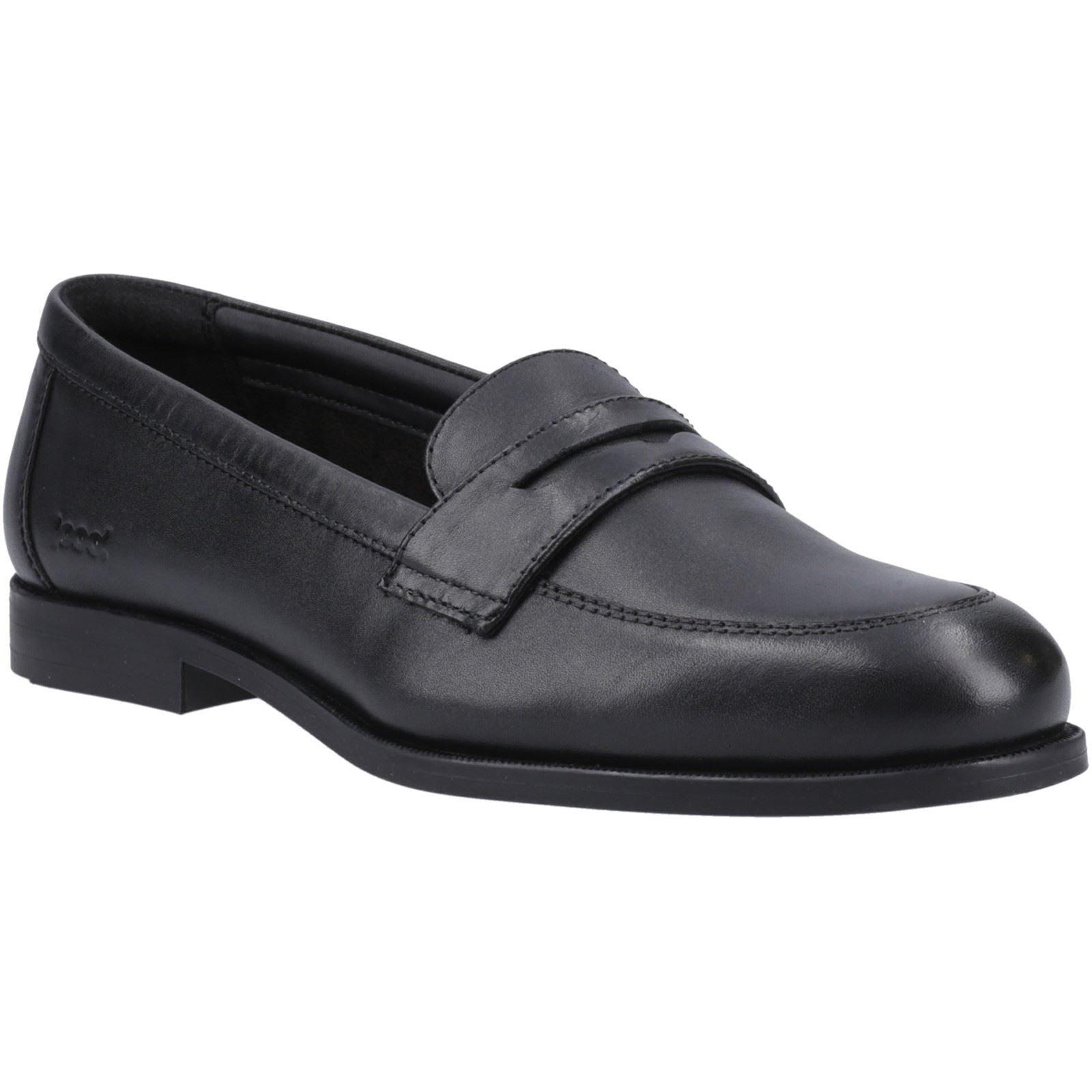 Pod Islay Leather Girls's Black Loafers