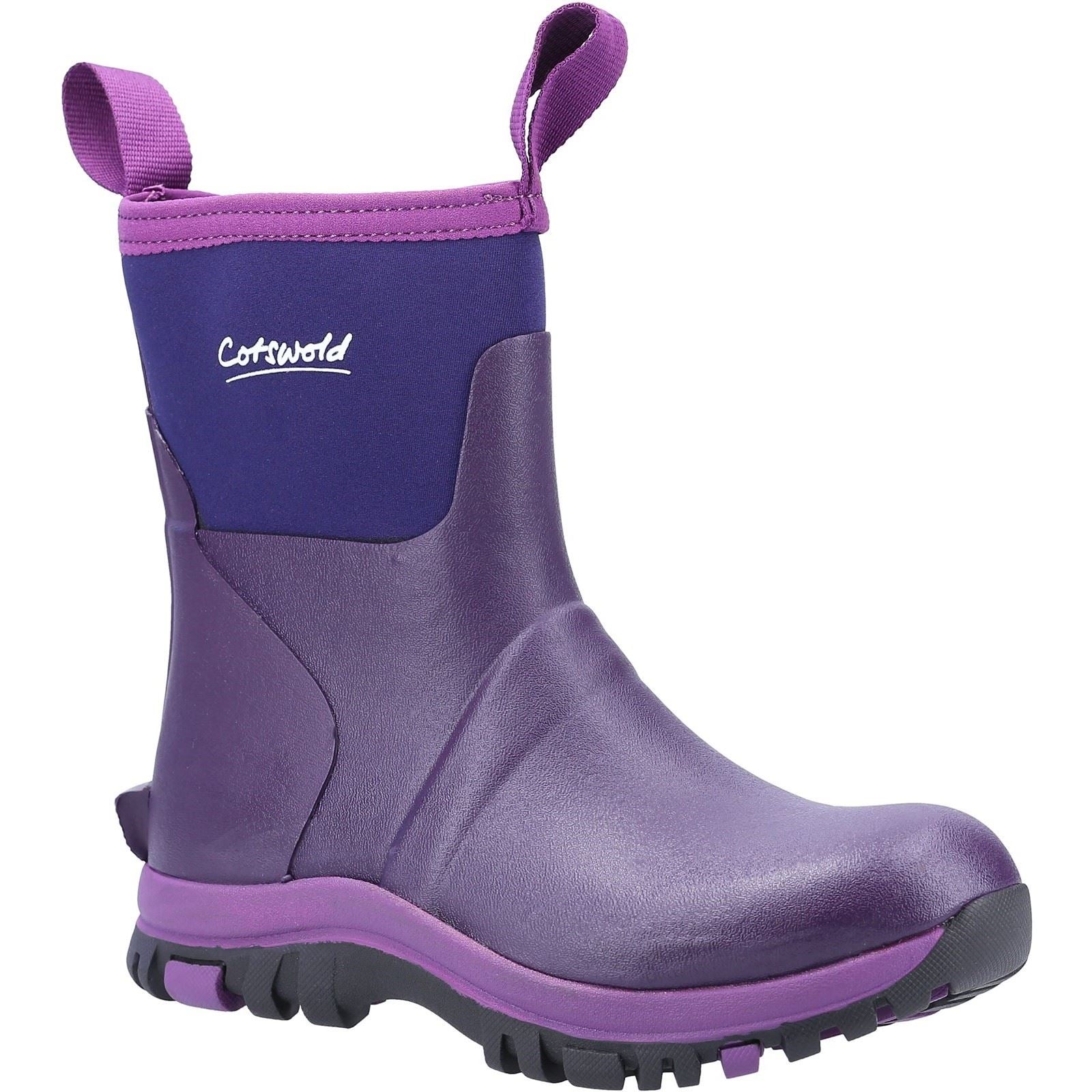 Cotswold Blaze Synthetic Women's Purple Wellington Boots
