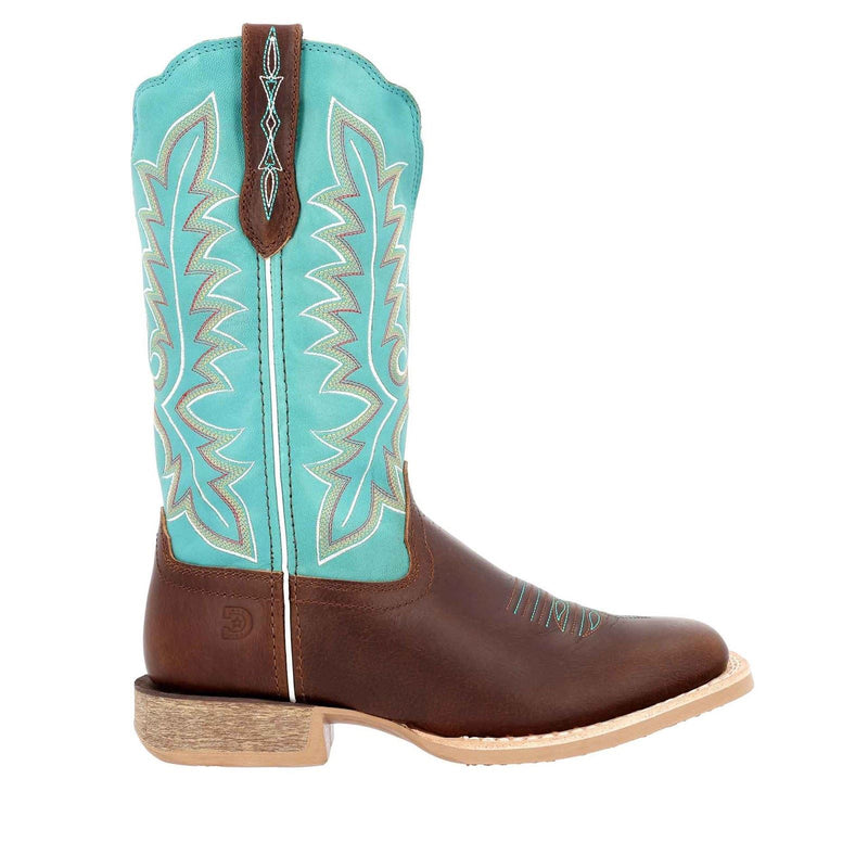 Durango Lady Rebel Pro Leather Women's Bay Brown/Arctic Blue Boots