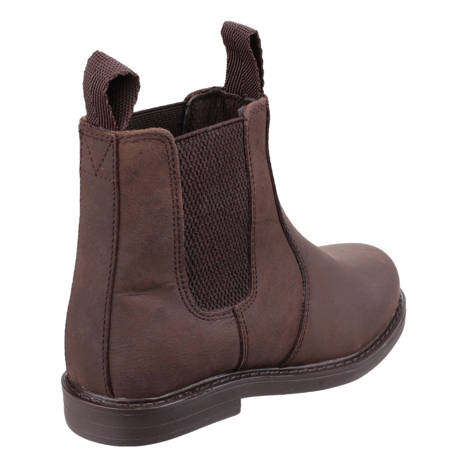 Cotswold Camberwell Leather Boy's Brown Flat Chelsea Boots