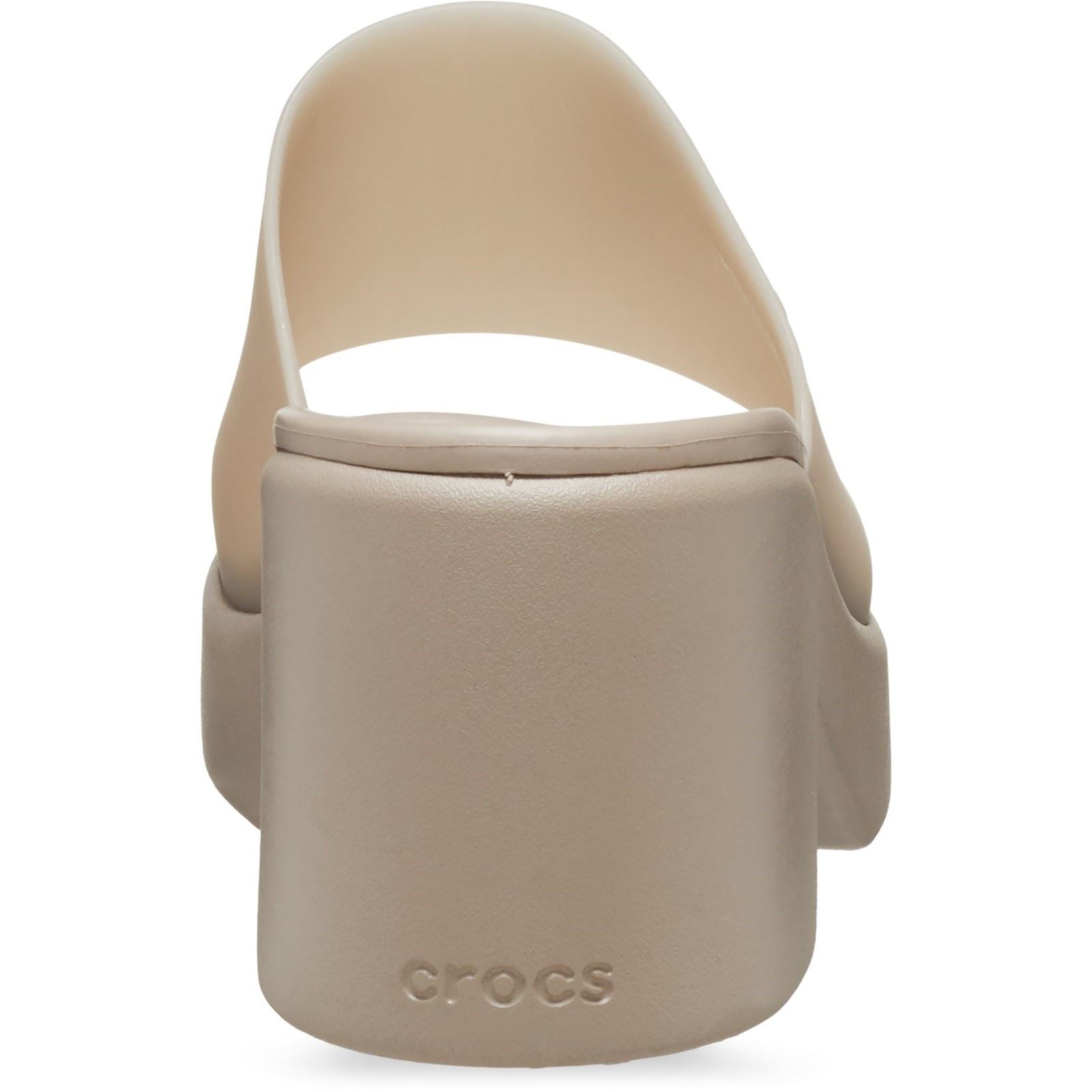 Crocs Brooklyn Slide Heel Women's Taupe Sandals