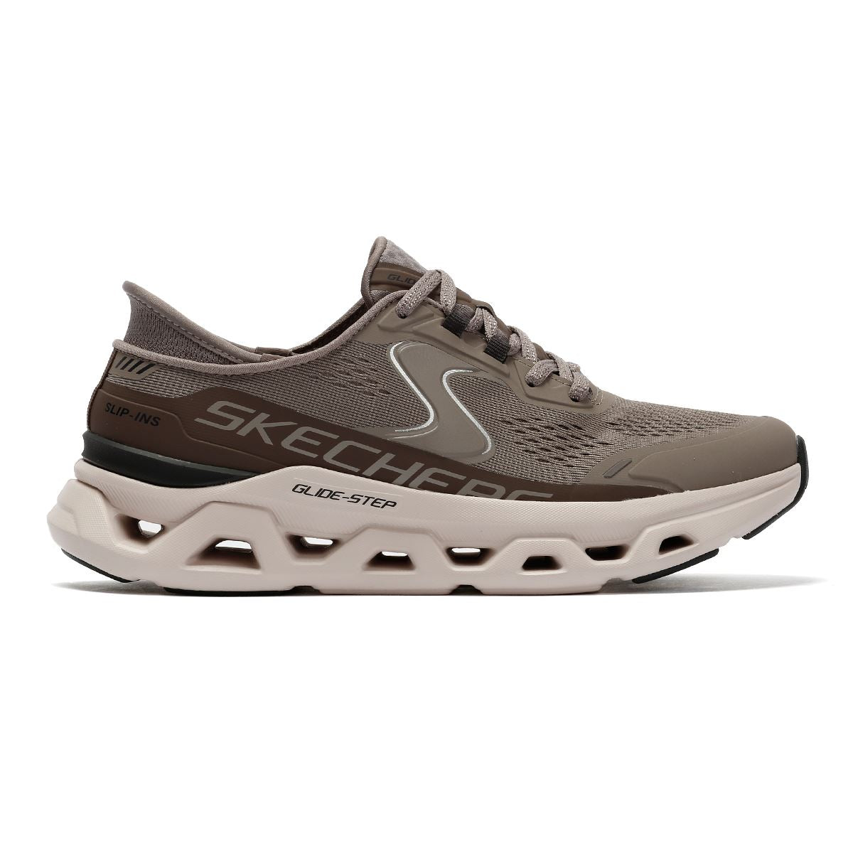 Skechers Slip-Ins Glide Step Altus Mesh Women's Khaki Trainers