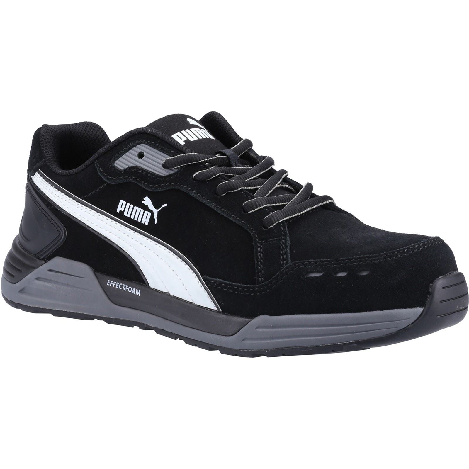 Puma Safety Airtwist Low S3 Suede Black Safety Trainers