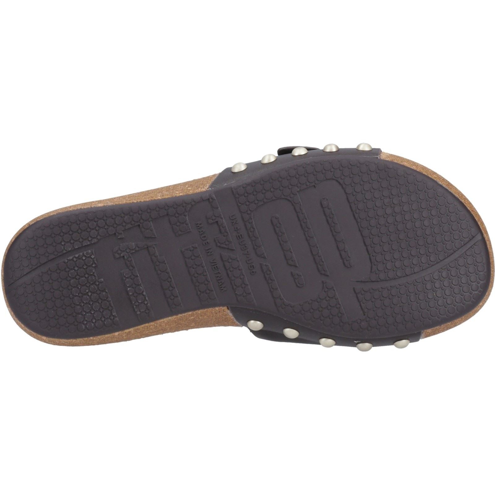 Fitflop iQushion Adjustable Buckle Leather Women's Chocolate Brown Sandals