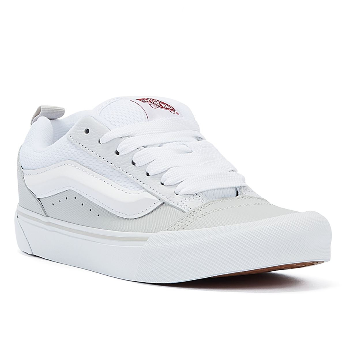 Vans KNU Skool Retro Skate White/Red Trainers