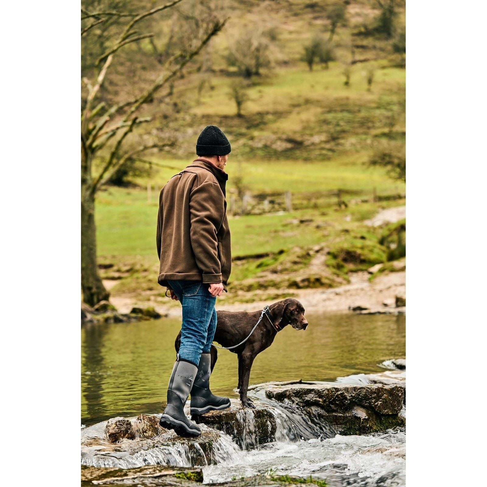 Muck Boots Calder Rubber Black Wellington Boots