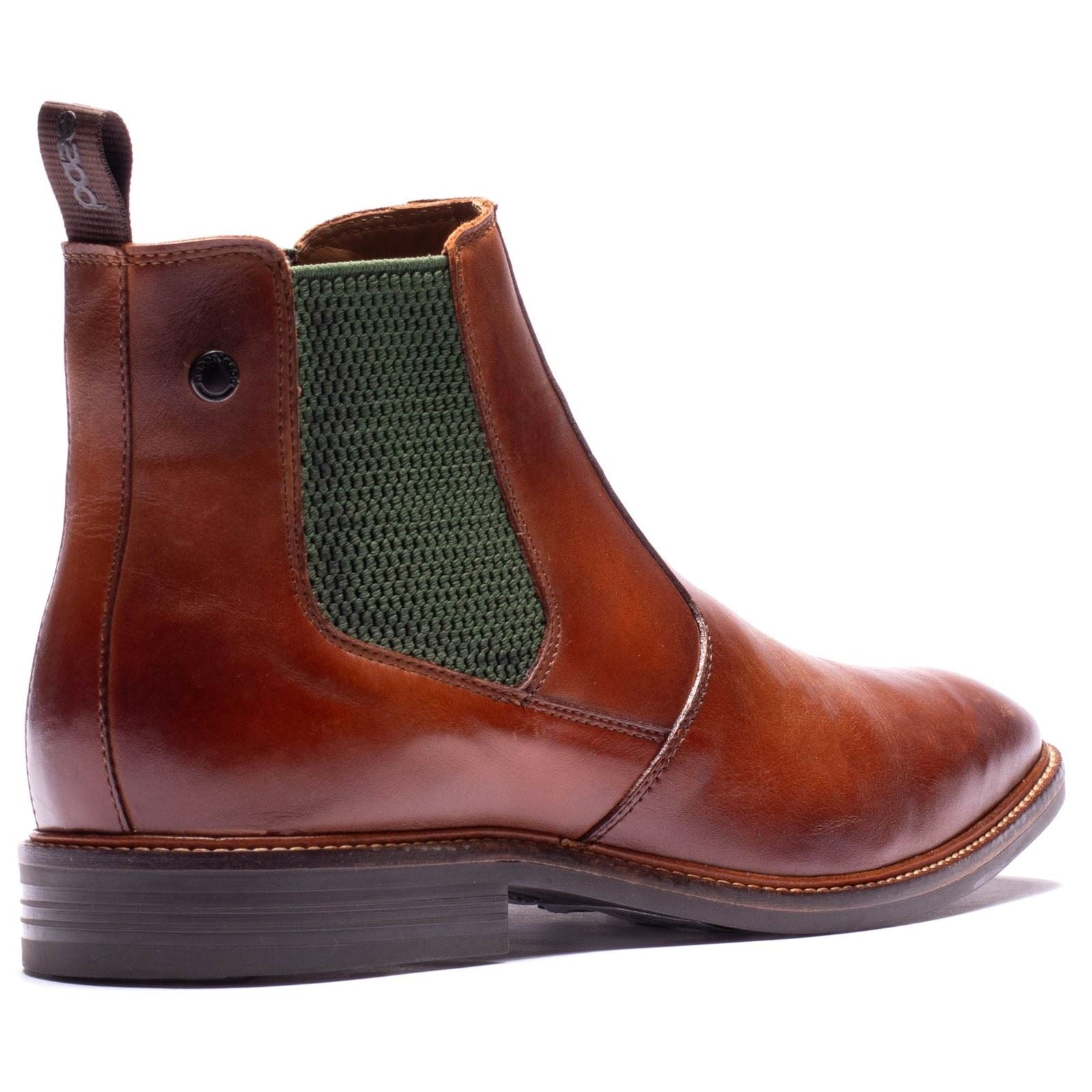 Base London Kensington Leather Men's Washed Tan Boots