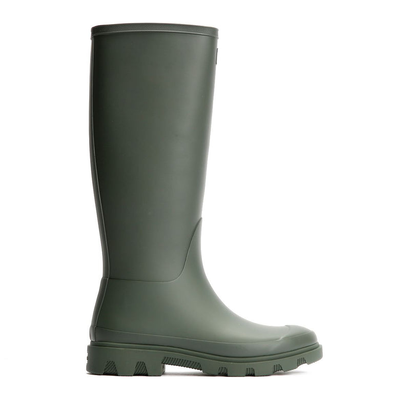 Hunter Downpour Tall Rubber Women's Olive Wellington Boots
