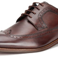 Base London Havisham Leather Men's Brown Derby Shoes