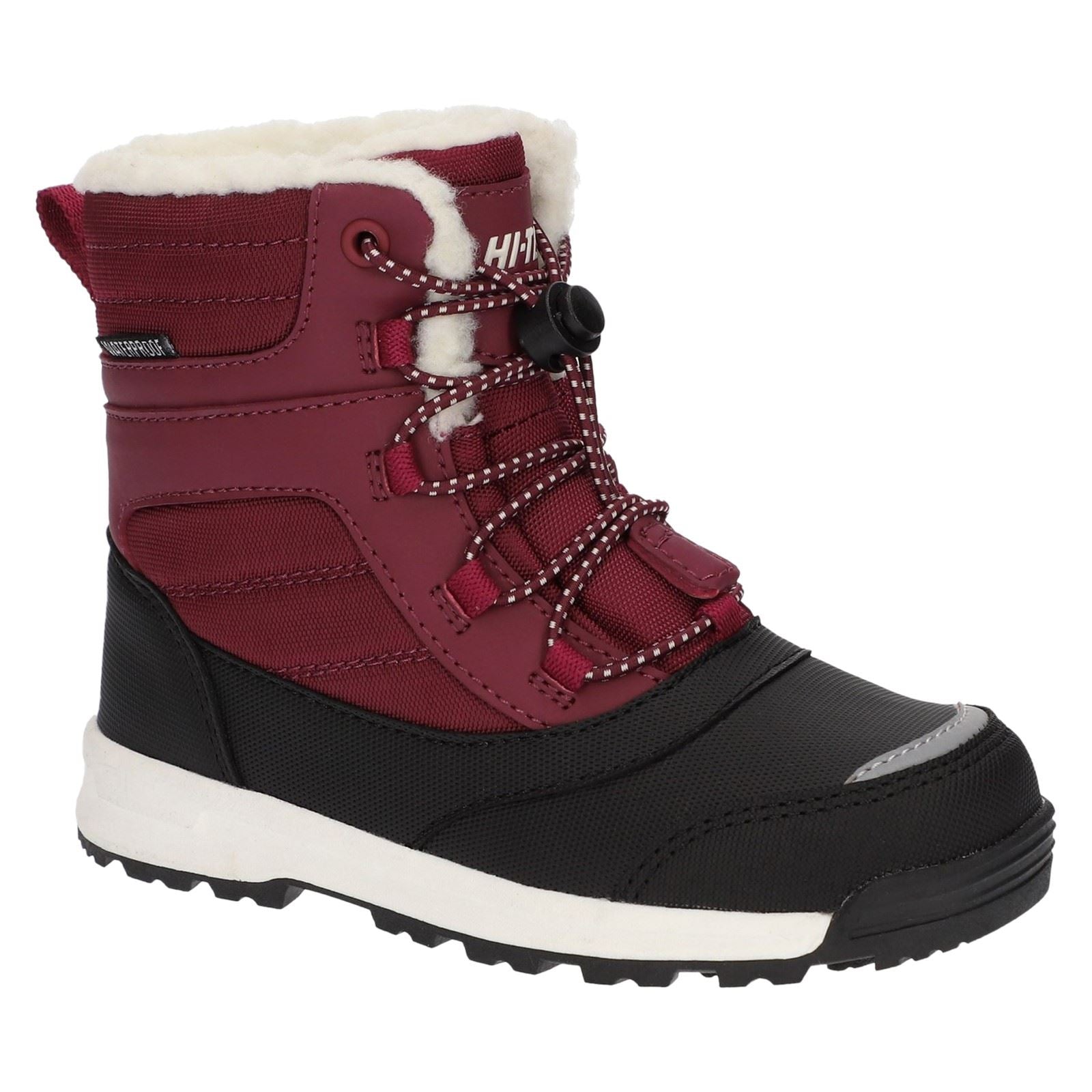 Hi-Tec Leo Nylon Berry Winter Mid Calf Boots