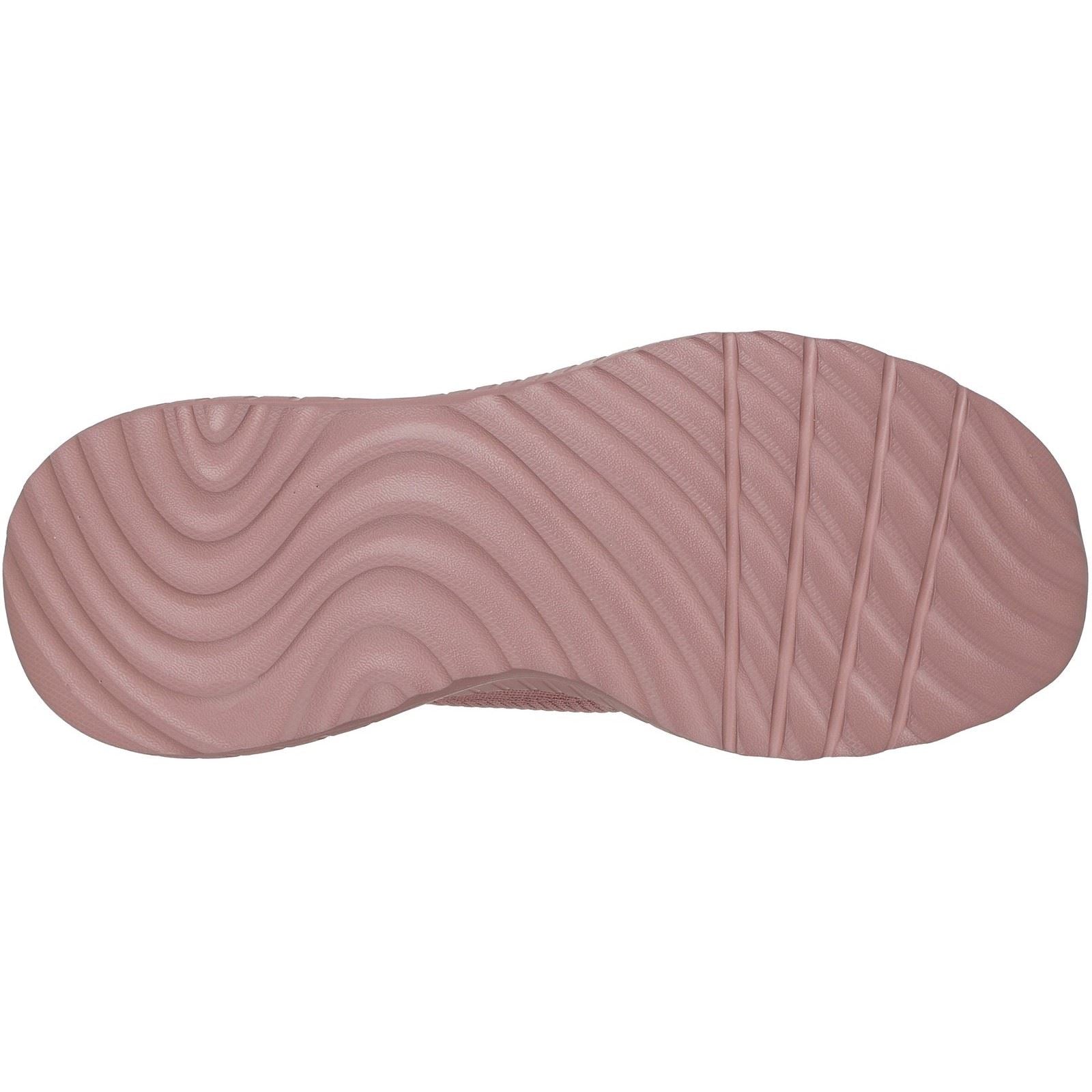 Skechers BOBS Sport Squad Chaos Synthetic Women's Rose Trainers