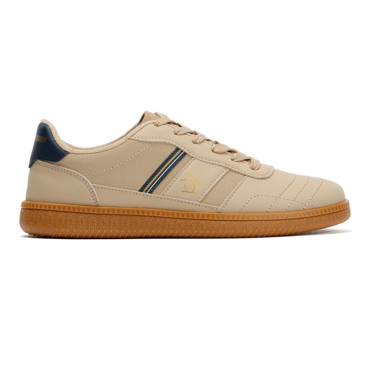 Penguin Striker Men's Beige/Navy Trainers
