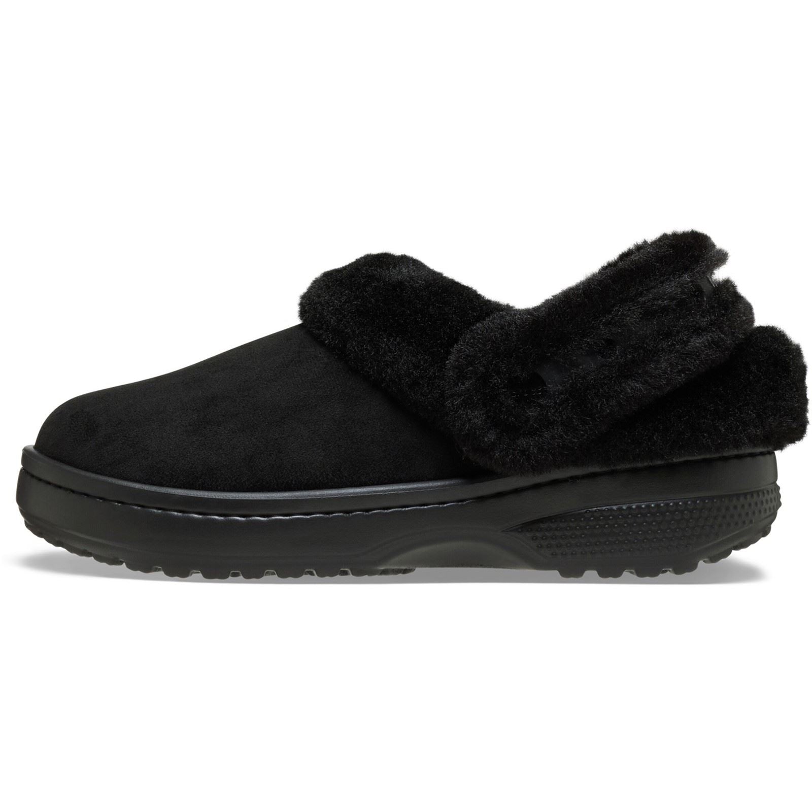 Crocs Unfurgettable Vegan Suede Polyester Women's Black Clogs