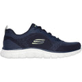 Skechers Track Glendor Synthetic Men's Navy/Lime Trainers