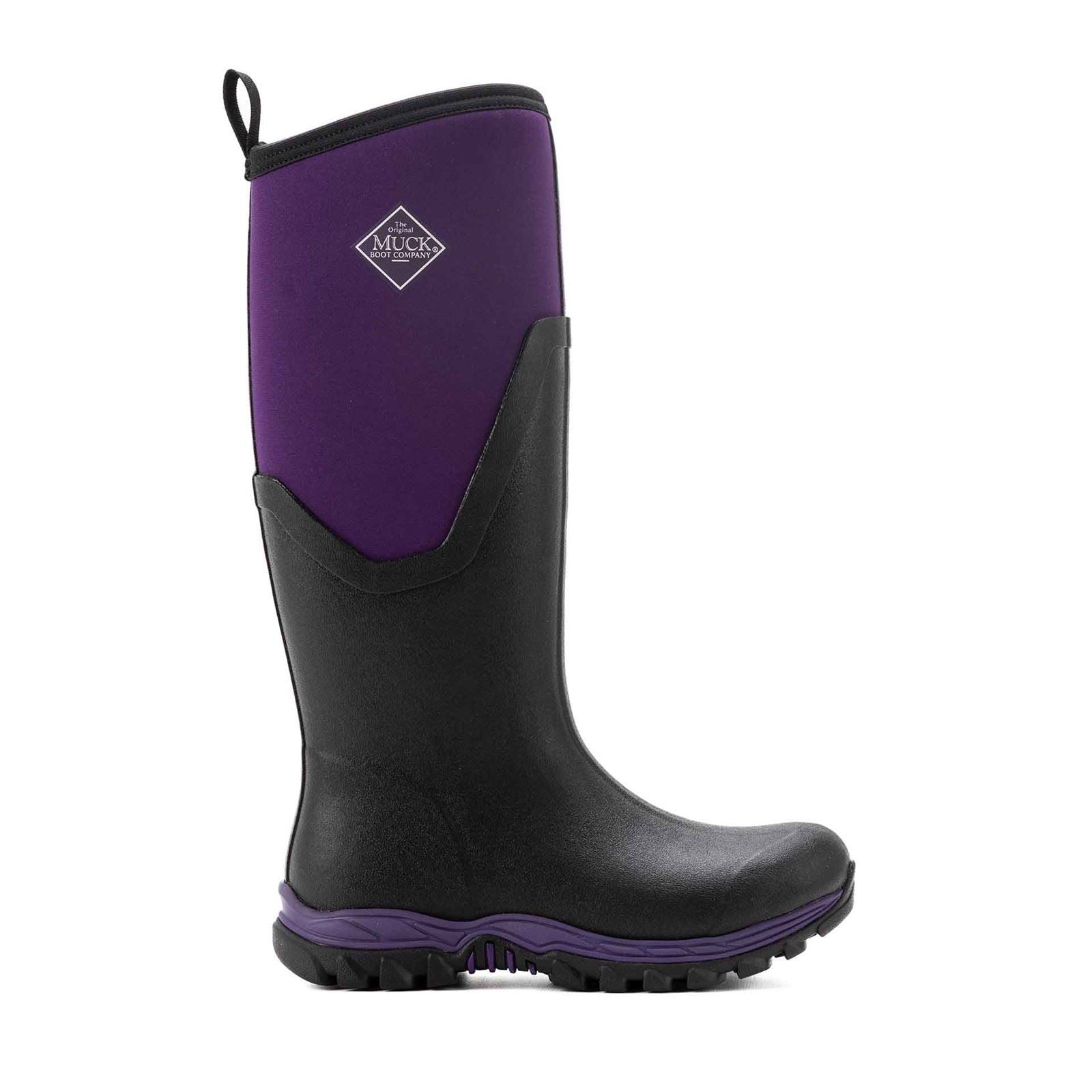 Muck Boots Arctic Sport II Tall Rubber Women's Black/Acai Winter Knee High Boots