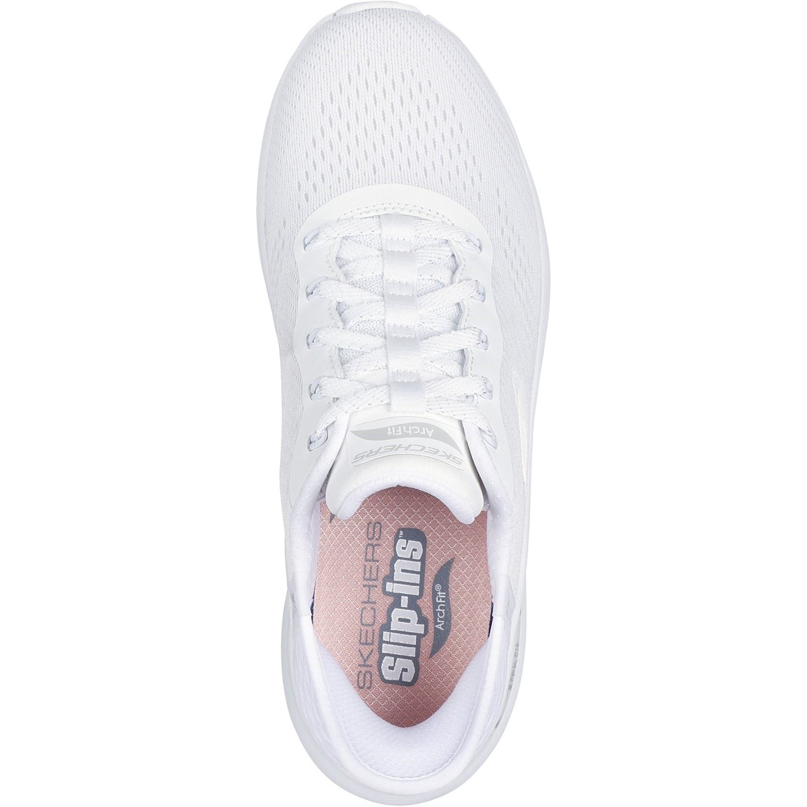 Skechers Arch Fit 2.0 - Easy Chic Textile Women's White Trainers
