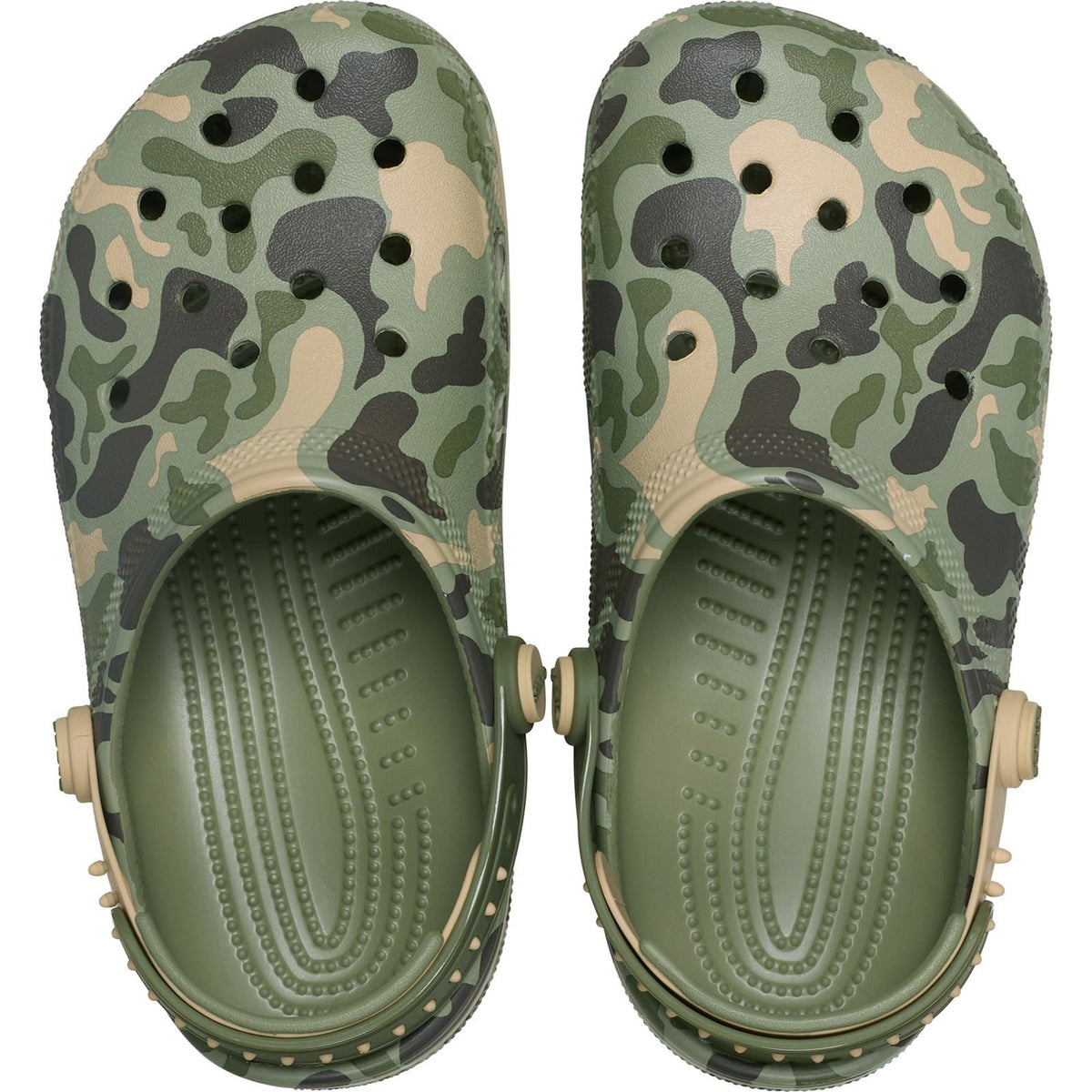 Crocs Classic Strap-Back Camo EVA Boy's Cargo/Multi (Backstrap GLOW) Casual Shoes - Clogs