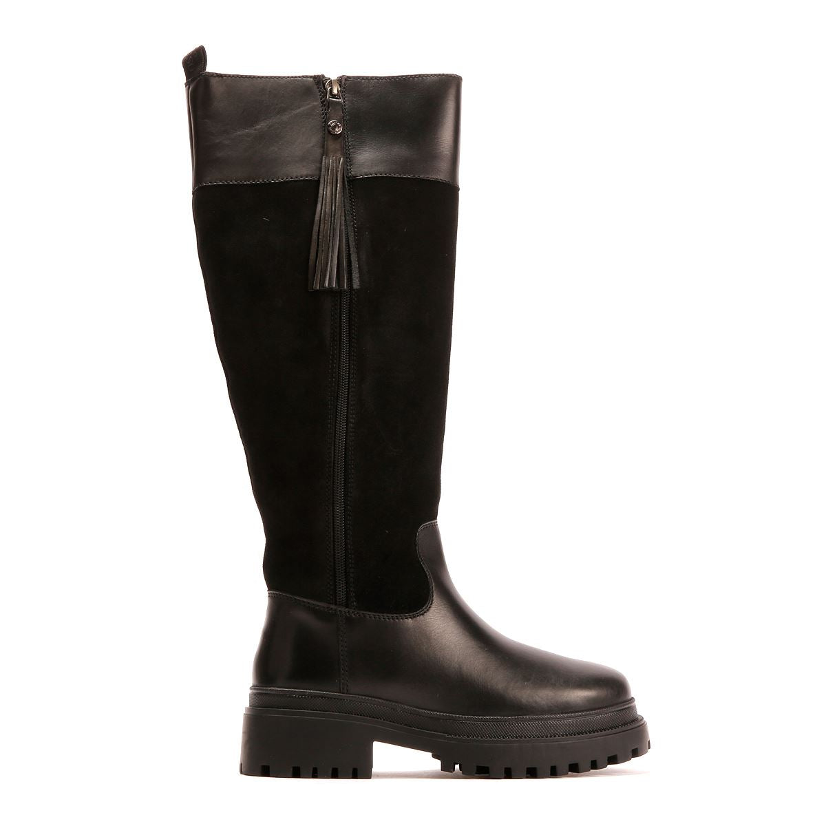 Osprey London The Bramble Tall Leather Women's Black Boots