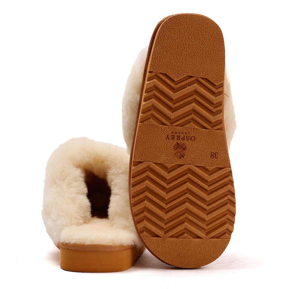 Osprey London The Celeste Suede Women's Chestnut Slippers