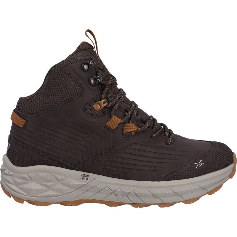Hi-Tec Fuse Trek Mid Synthetic Men's Steel/Charcoal/Bright Marigold Hiking Boots