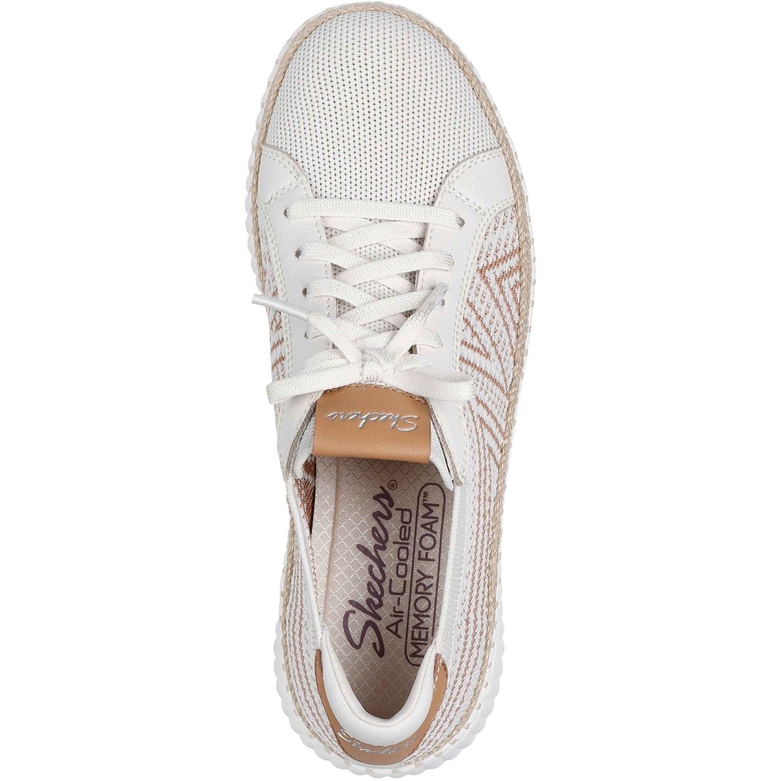 Skechers Wilshire Blvd - Bellevue Polyester Women's Off White Trainers