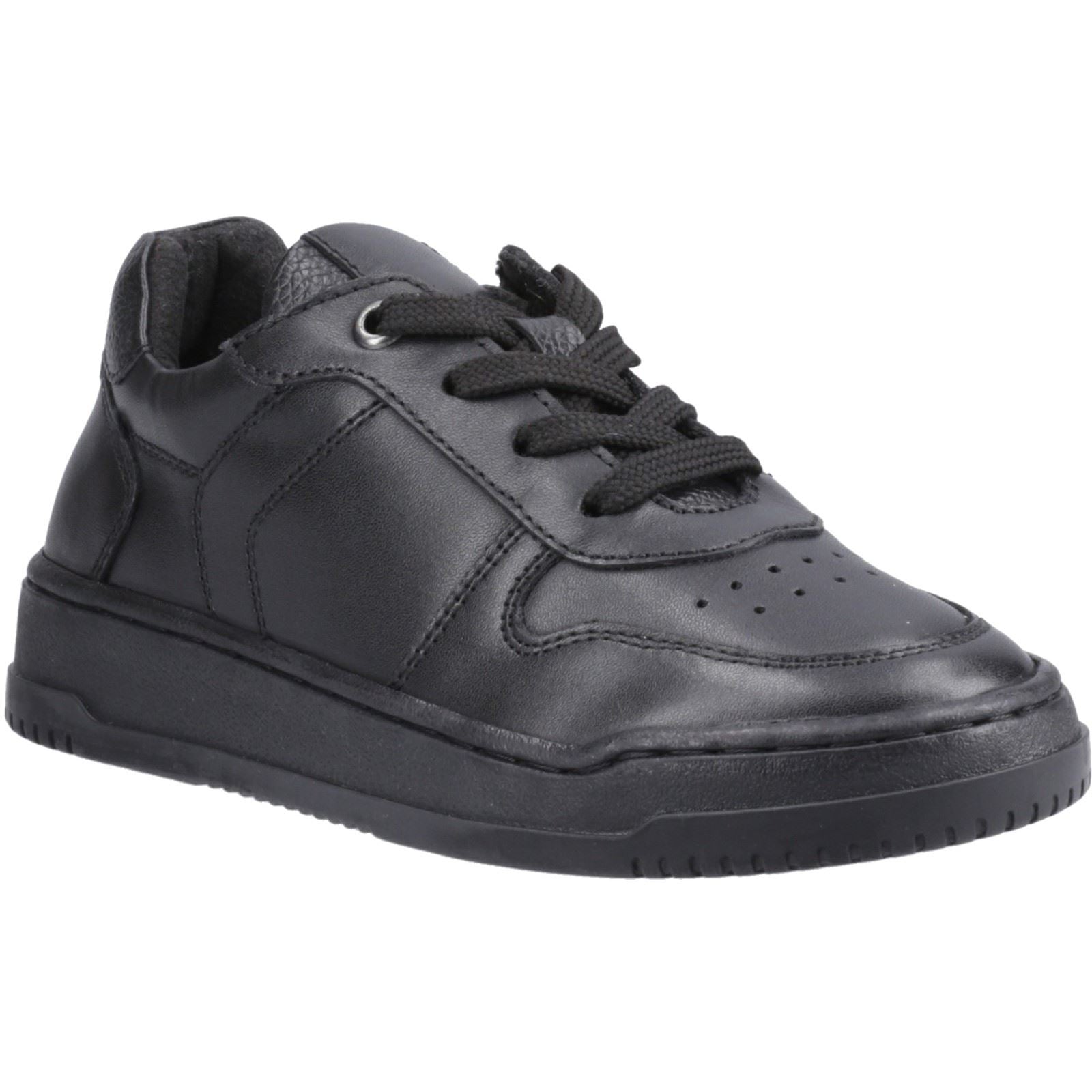 Hush Puppies Dougie Leather Boys's Black Trainers