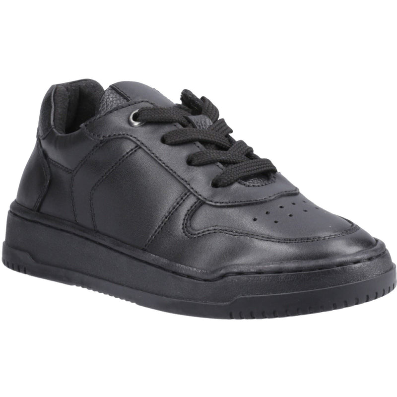 Hush Puppies Dougie Leather Boys's Black Trainers