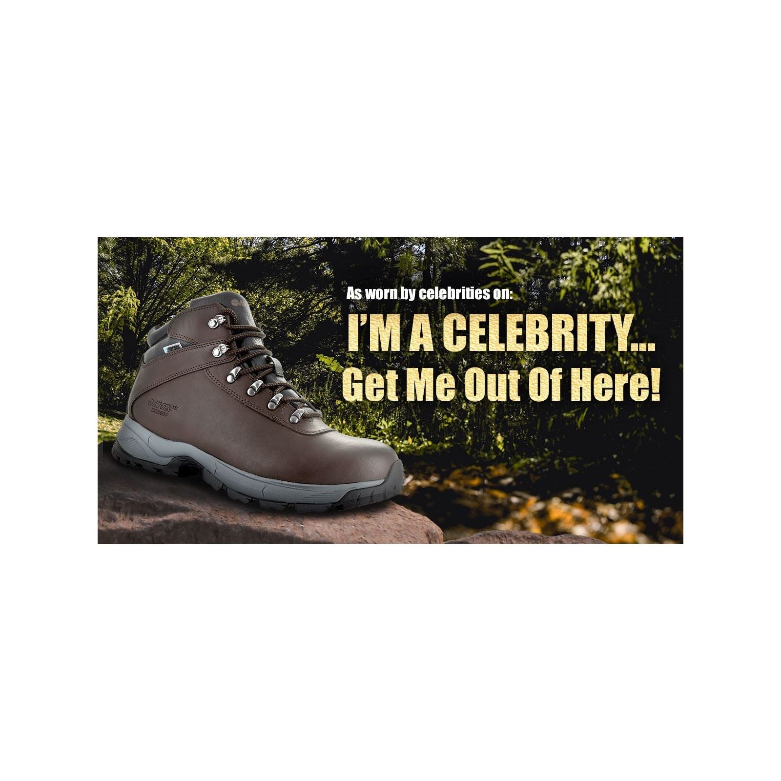 Hi-Tec Eurotrek Lite Waterproof Faux Leather Women's Dark Chocolate Hiking Boots