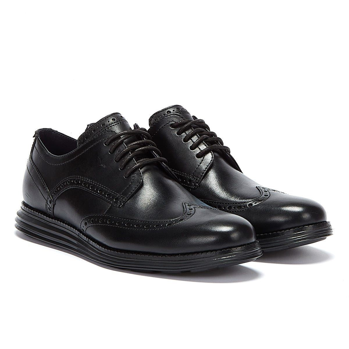 Cole Haan ØriginalGrand Wingtip Oxford Leather Men's Black Shoes