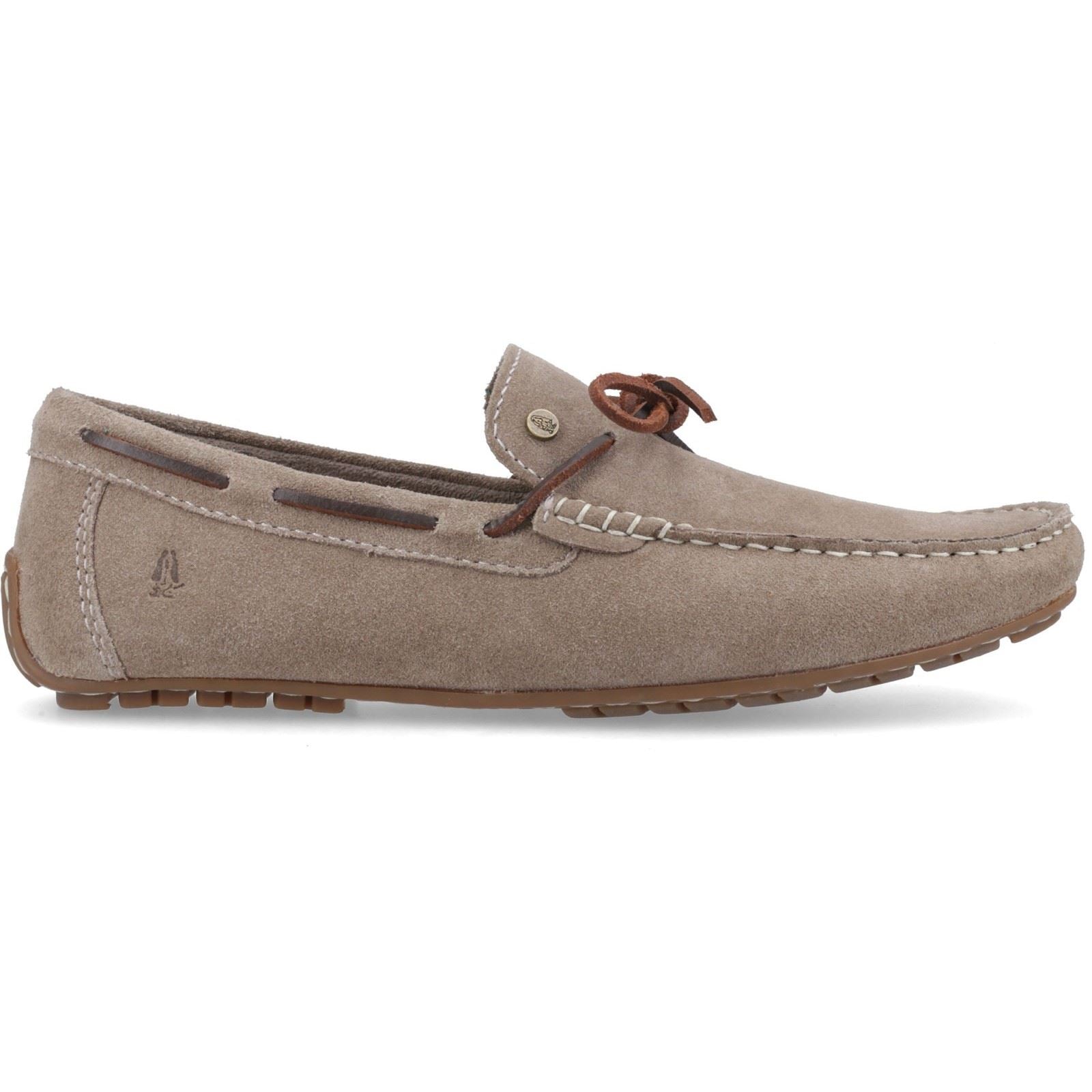 Hush Puppies Reuben Suede Men's Taupe Boat Shoes