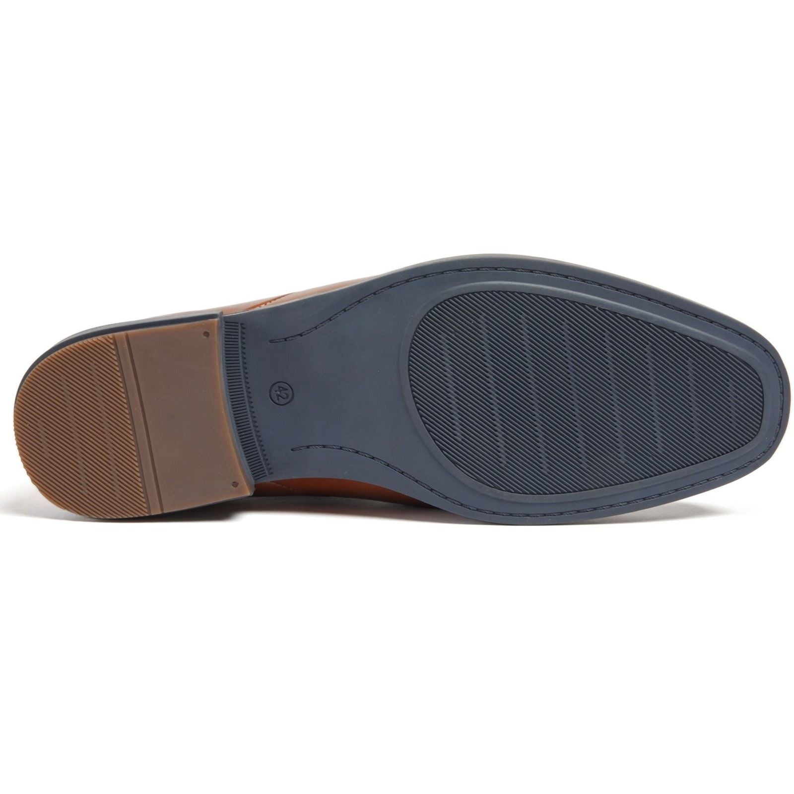 Pod Smyth Leather Men's Cognac Lace-Up Shoes