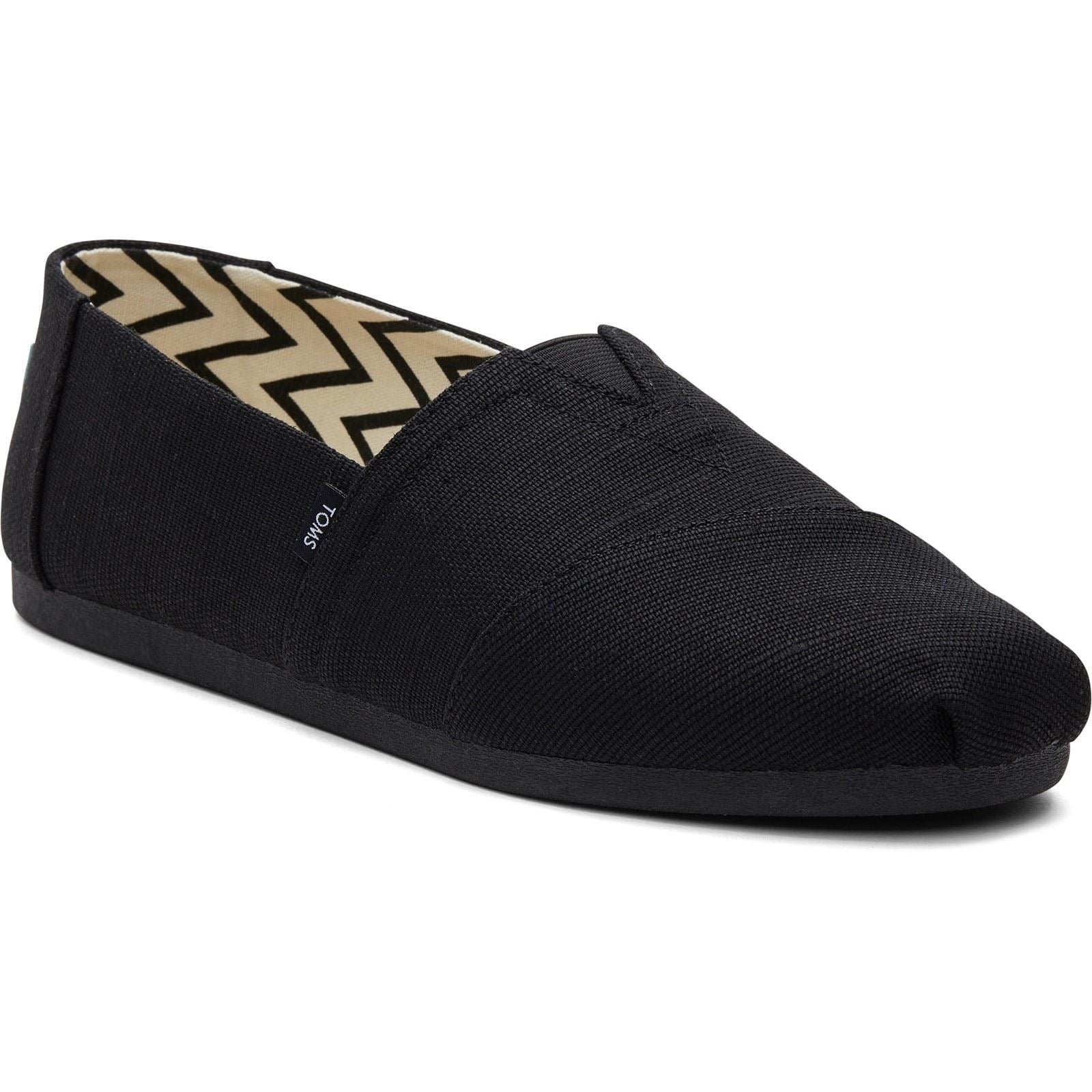 TOMS Alpargata Classic Cotton Men's Black Espadrilles