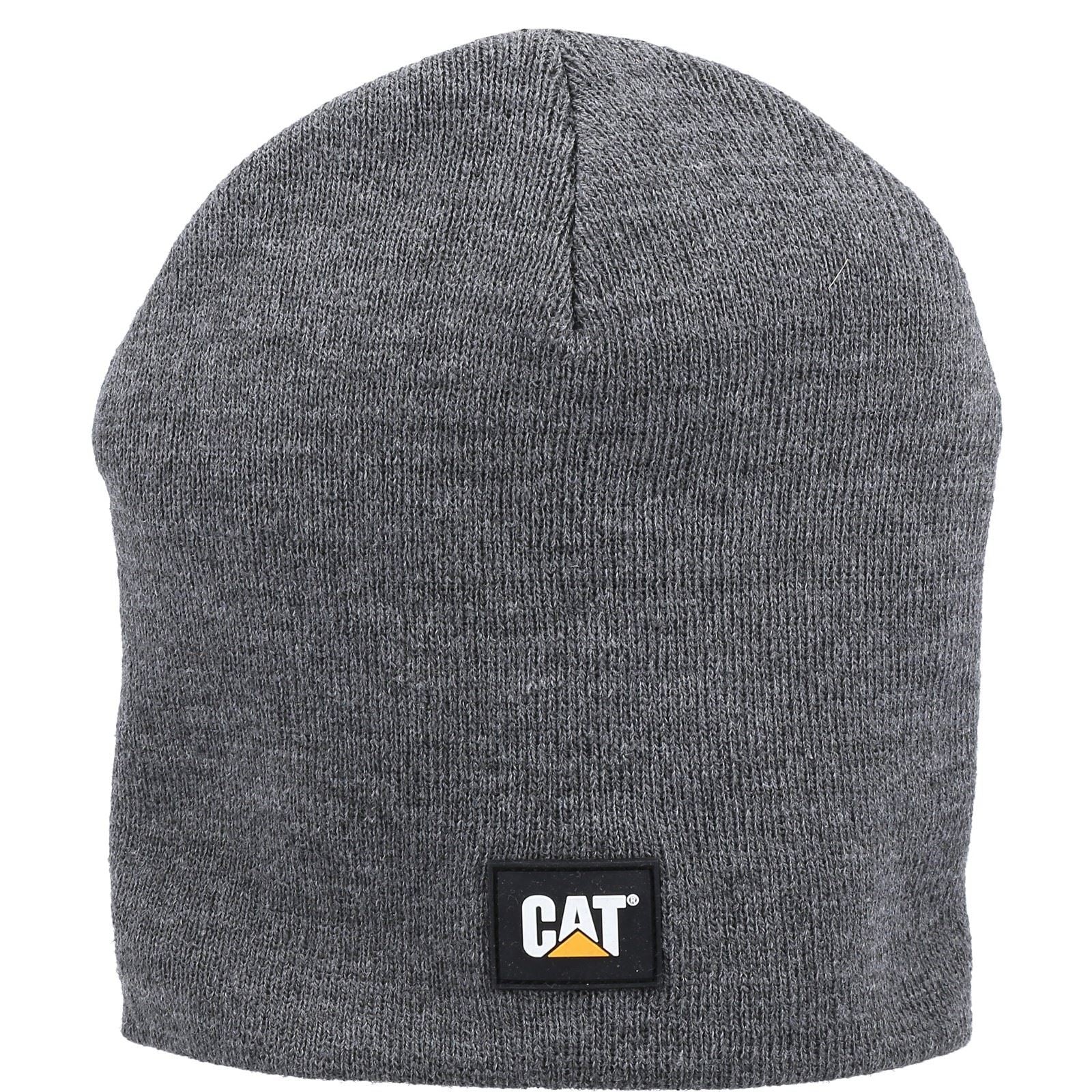 Caterpillar Logo Knit Grey Beanie Hat