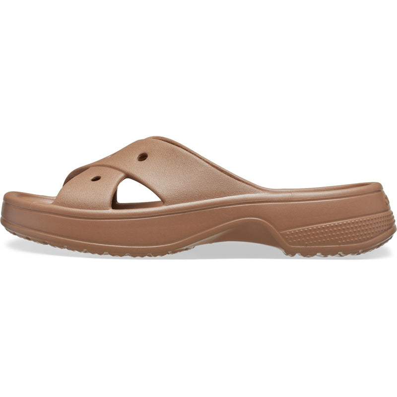 Crocs Classic Cross Strap Synthetic Women's Milk Chocolate Sandals