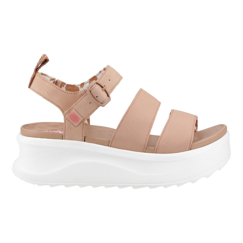 HEYDUDE Delray Buckle Classic Synthetic Women's Tan Sandals