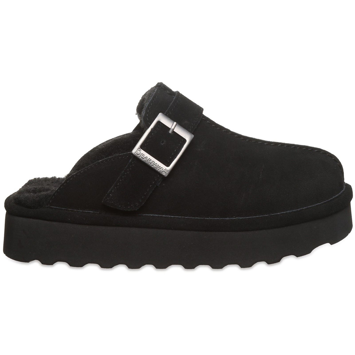 Bearpaw Moxie Suede Women's Black Slippers