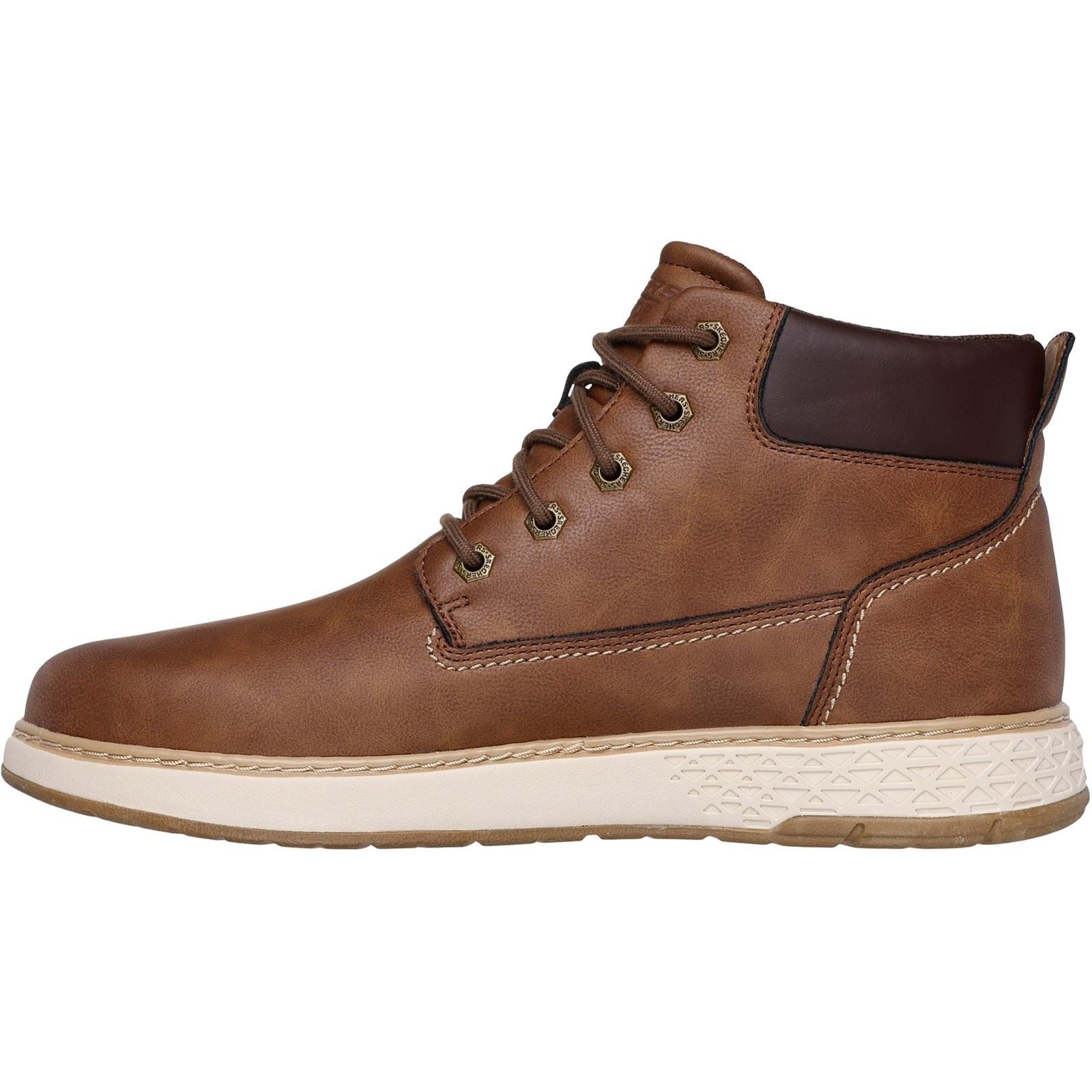 Skechers Garlan Deno Synthetic Men's Brown Ankle Boots