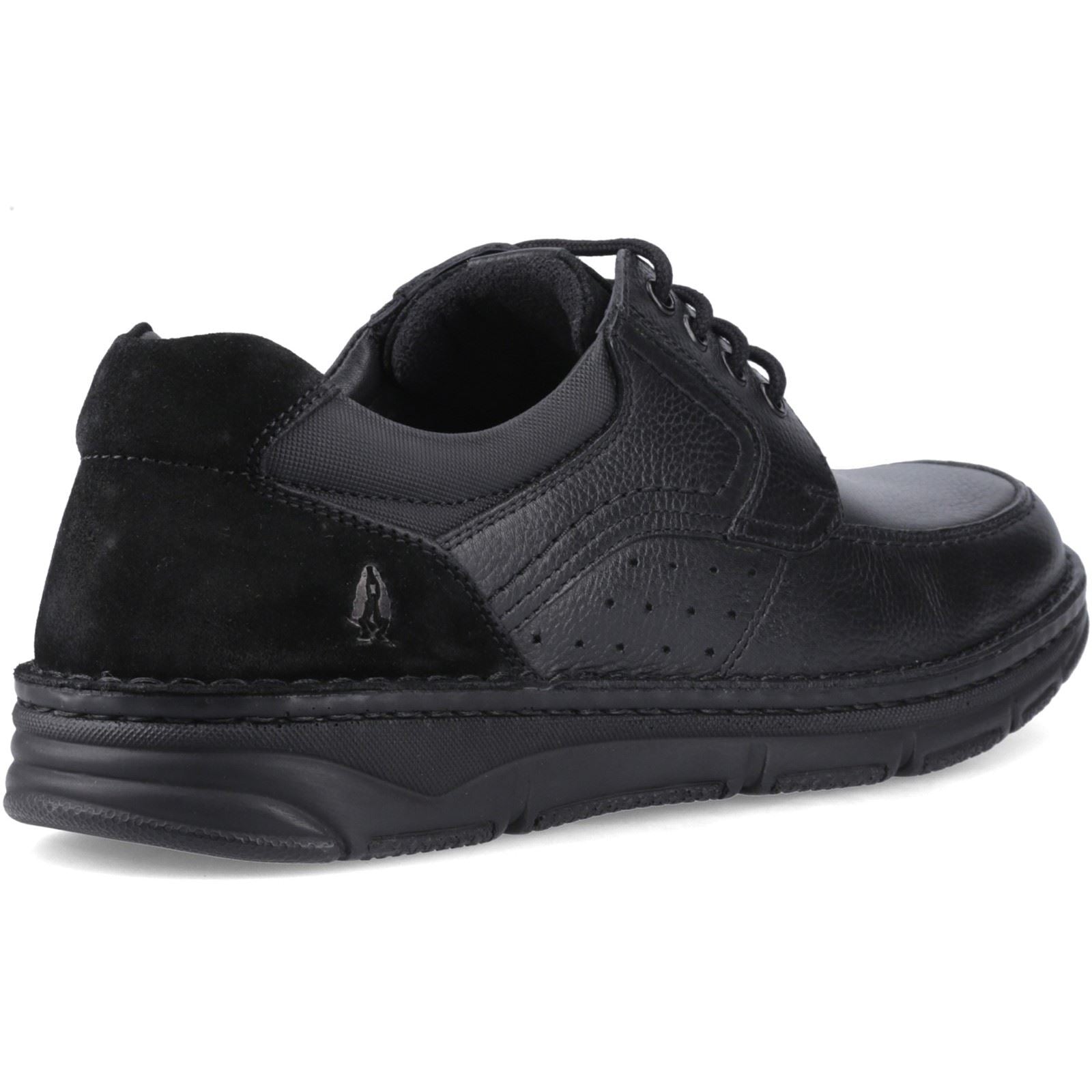 Hush Puppies Franklin Lace Up Leather Men's Black Loafers