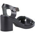 Hush Puppies Georgia Leather Women's Full Black Sandals