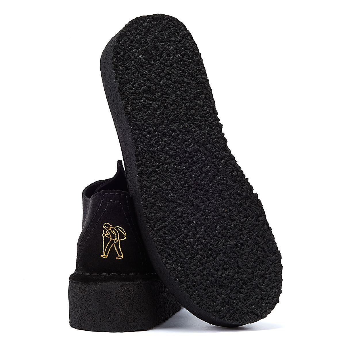 Clarks Originals Trek Wedge Suede Women's Black Comfort Shoes