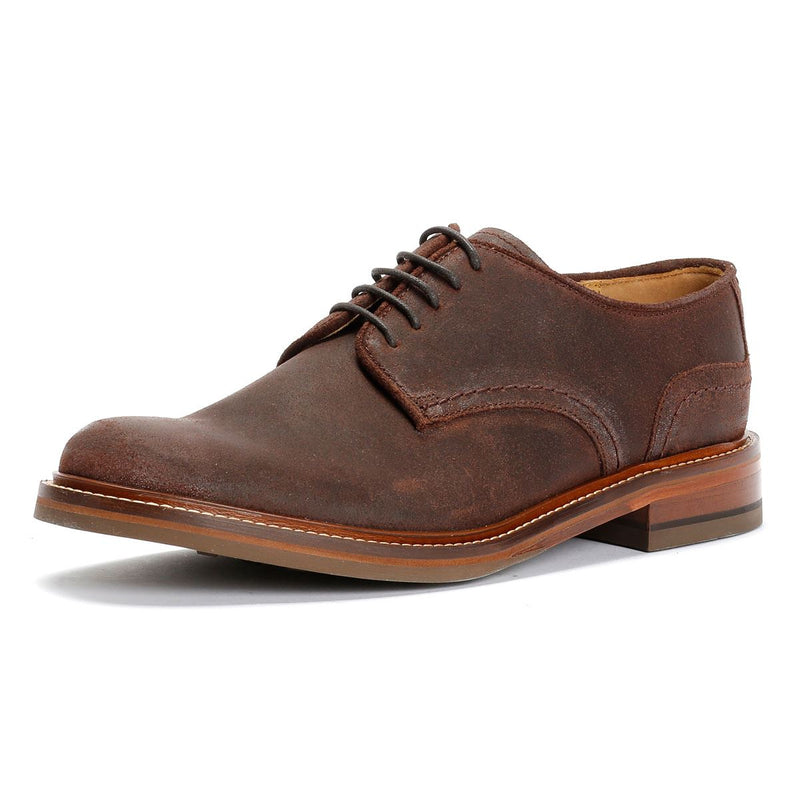 Chapman & Moore Plain Derby Country Leather Men's Choco Shoes